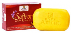 Мыло банное роскошный Шафран (Saffron Luxury Bath Soap) Baps Amrut, 100 г