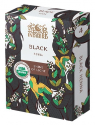 Хна чёрная (Black Henna) + шапочка и перчатки Indibird, 100 г