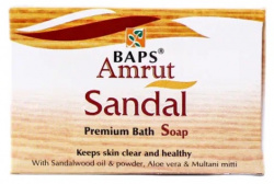 Мыло банное Сандал Премиум (Sandal Premium Bath Soap) Baps Amrut, 75 г